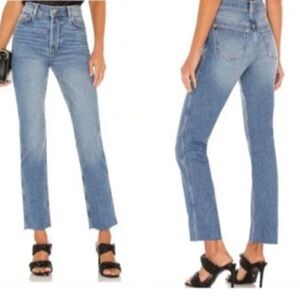 Boyish The Dempsey Jeans Sz 28 Stretch High Rise Slim Straight In Mirror Denim